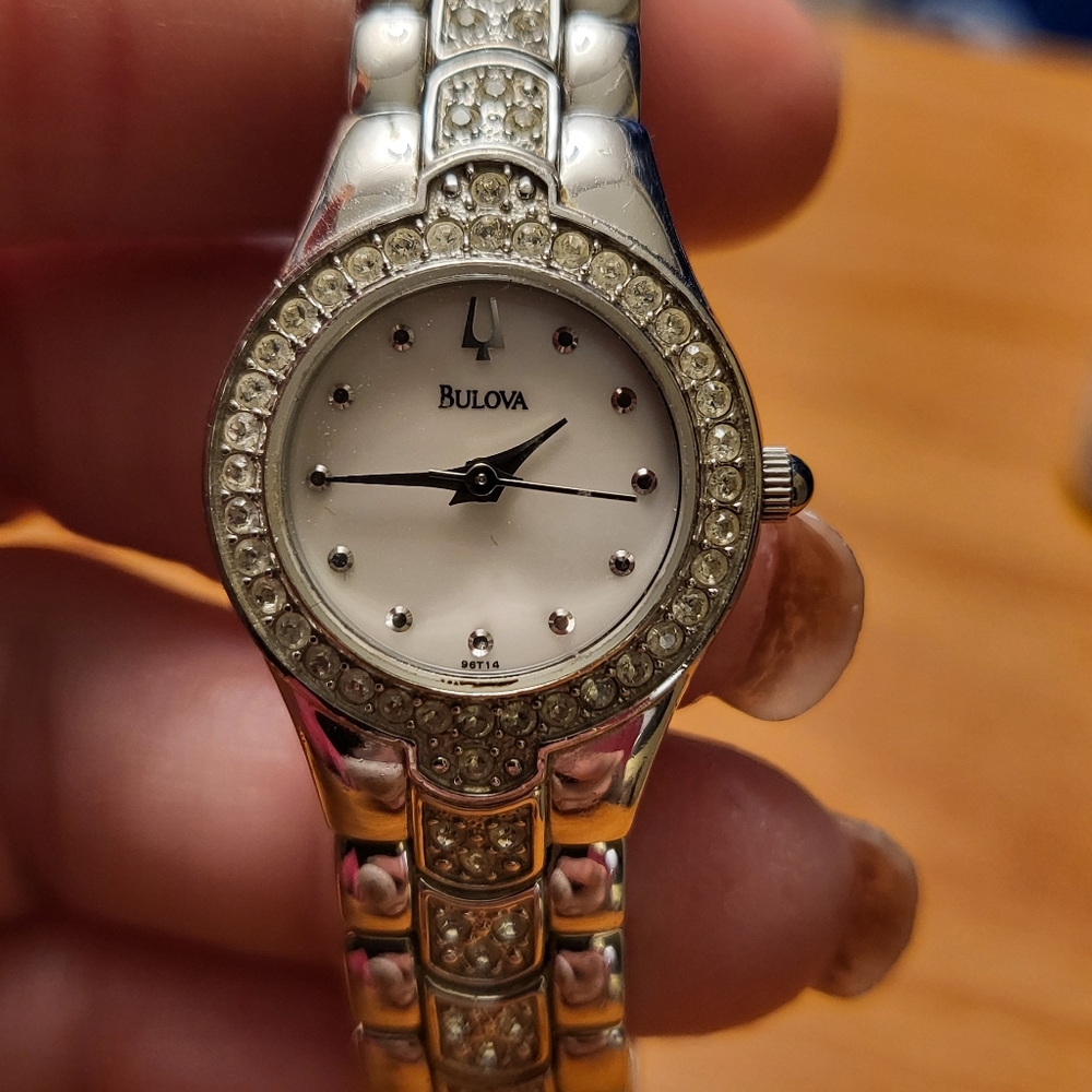 Bulova women's stainless steel watch